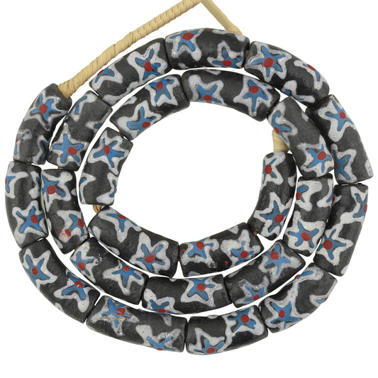 Fancy African Trade Beads: 10Mm Ghana Glass Beads