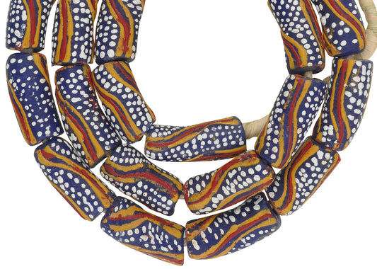 African Krobo Beads Powder Glass Recycled Handmade Tribal Ghana - alternate view