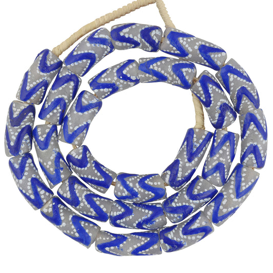 Exquisite Fancy Powder Glass Beads - Handcrafted Ghanaian Artistry