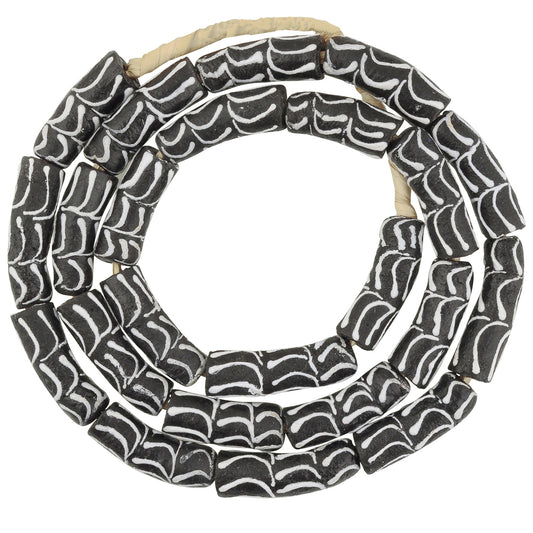 Elegant Powder Glass Beads From Ghana - 8-9Mm African Trade Beads