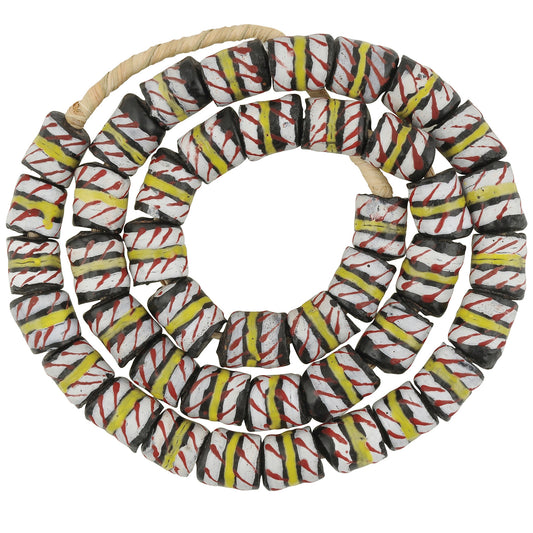 African Beads Handmade Recycled Glass Powder Krobo Ghana