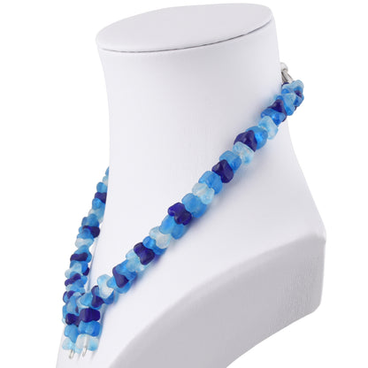 Ocean Breeze Glass Beaded Necklace – Handmade African Jewelry