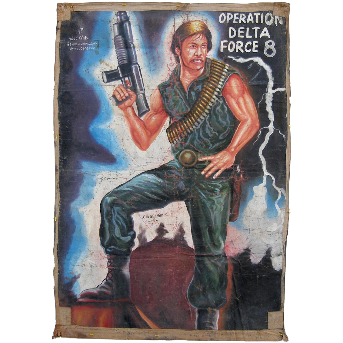 Operation Delta Force 8 Movie Poster - Hand Painted In Ghana | Unique African Art