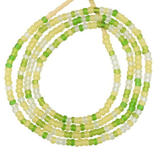Exquisite 3 mm Old Venetian Translucent Seed Bead Strand – Circa Early‑Mid 1900s
