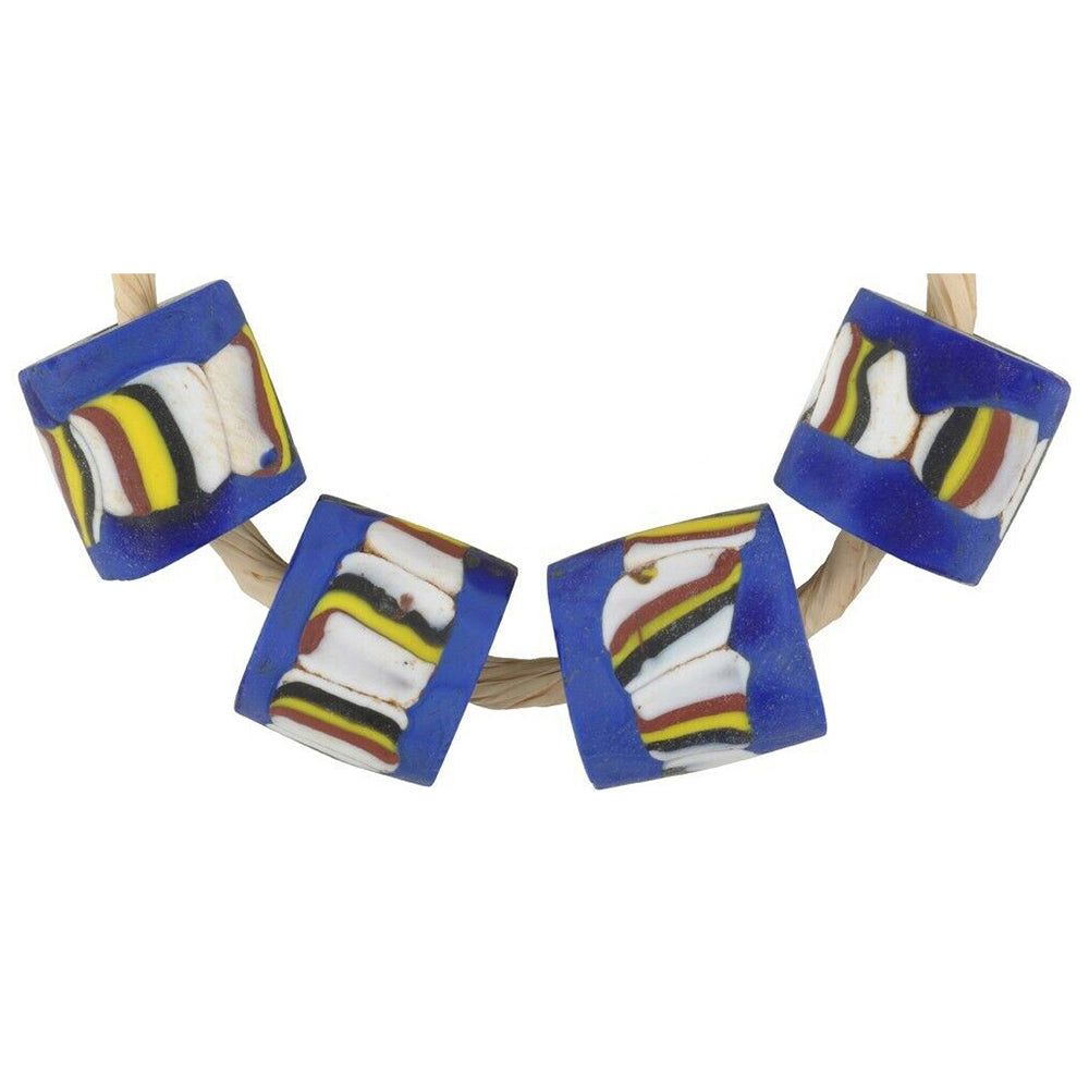 Antique Rare Venetian Millefiori Trade Beads - African Mosaic Beads