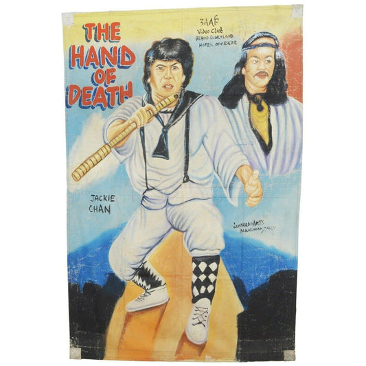 The Hand Of Death Movie Poster - Authentic Ghana Hand Painted Art
