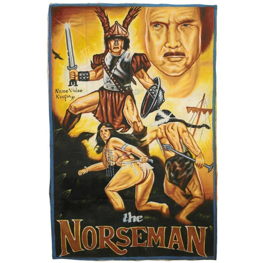The Norseman Movie Poster: Original Hand-Painted Ghanaian Art