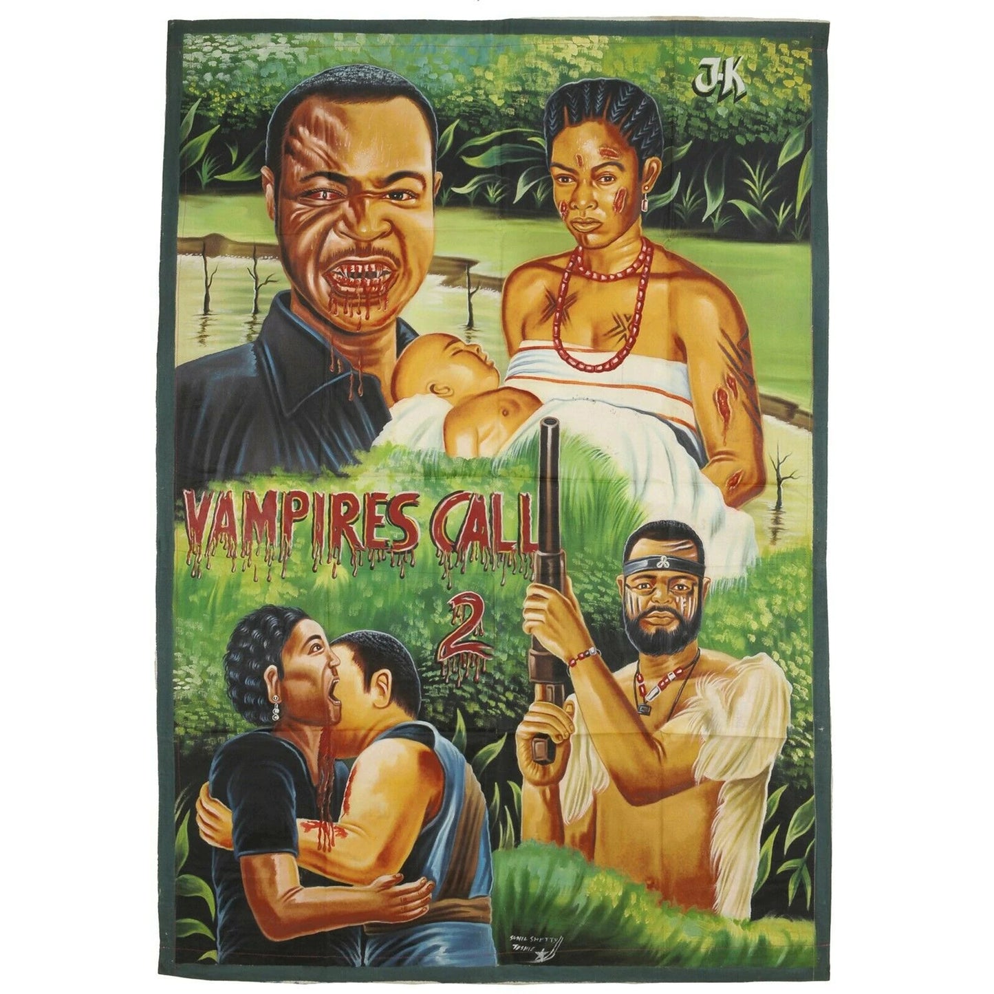 Vampires Call 2 Movie Poster - Ghana Hand-Painted Art