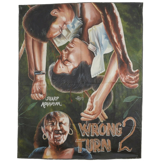 Wrong Turn 2 Ghana Hand Painted Movie Poster Art - horror scene artwork