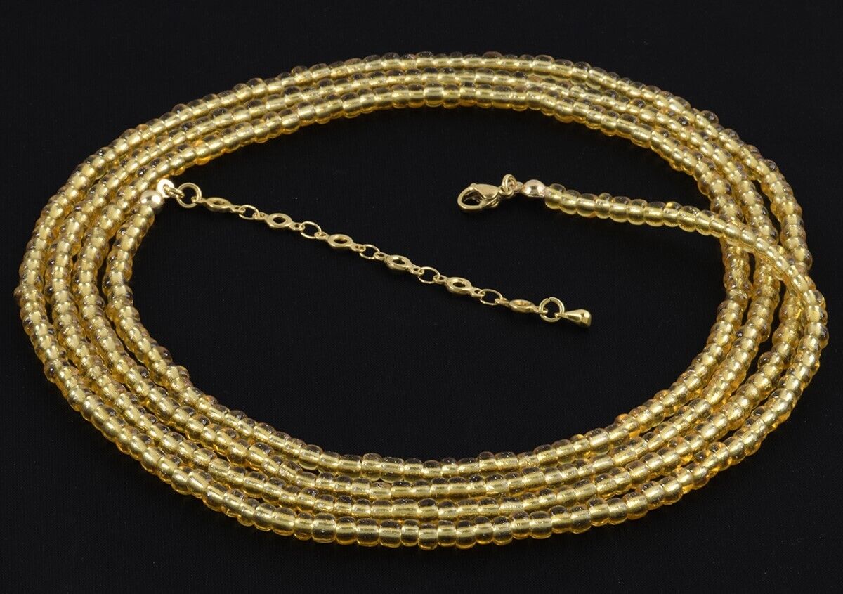 Ghana Waist Beads Belly Chain Handmade African Body Jewelry - zoomed-in detail