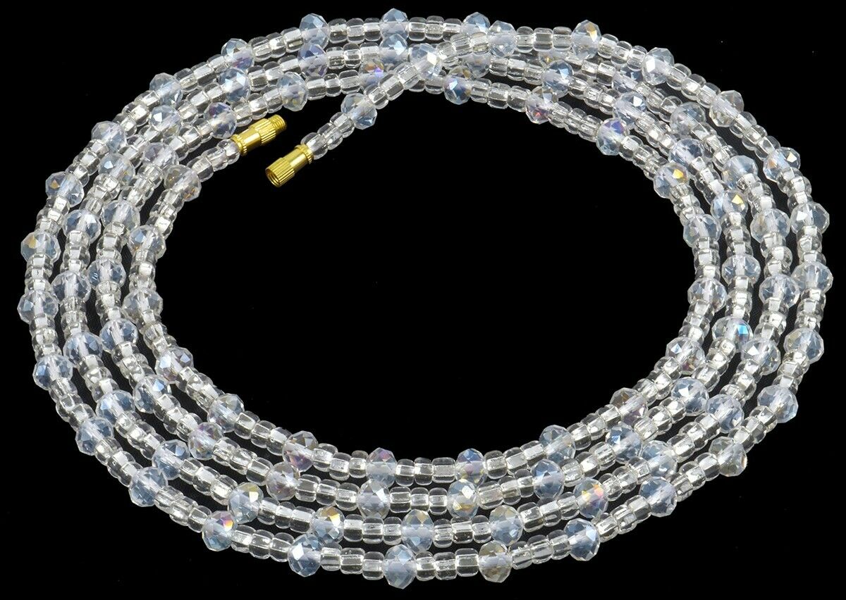Ghana Waist Beads African Handmade Belly Chain Weight Control Body Jewelry - close-up
