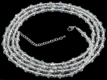 Ghana Waist Beads African Handmade Belly Chain Weight Control Body Jewelry - zoomed-in detail