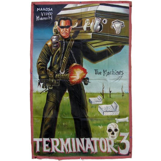 Terminator 3 Movie Poster - Hand-Painted In Ghana | Armahsco Art