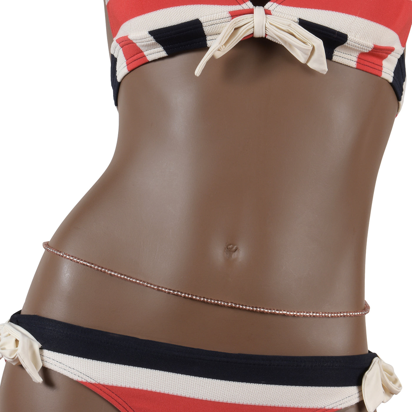 Waist Beads Handmade Belly Chain Weight Control Body Jewelry - angled shot